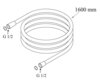 Duravit UV0610007010 Шланг для ручного душа 1600 мм,хром
