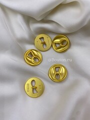 Пуговицы матовое золото 