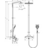 Душевая система с термостатом и изливом внешнего монтажа 156,5 см с верхней лейкой 36х19 см Hansgrohe Raindance Select E 27113000