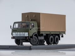 KAMAZ-53212 flatbed truck with awning khaki-brown 1:43 Start Scale Models (SSM)