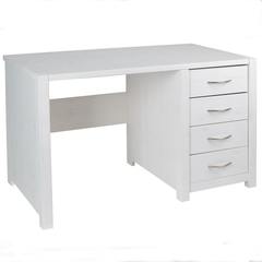 Стол письменный с ящиками Фьорд (белый воск), 120x74x65 см