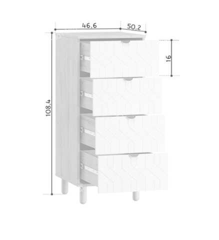 Комод Теджонс-1 Deco Milk - купить 3