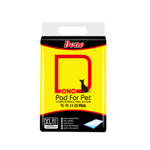 Dono Pets Pads одноразовые впитывающие пеленки для животных размер XL 60х90 20 штук