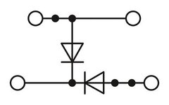 UTTB 2,5-2DIO/O-UL/UR-UL-Клеммный блок