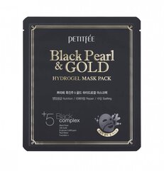 Petitfee Маска гидрогелевая жемчуг/золото - Black pearl&gold hydrogel mask pack, 32г, шт