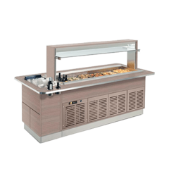 СТОЛ ШВЕДСКИЙ ОХЛАЖДАЕМЫЙ ENOFRIGO FAST GOURMET ISOLA DOPPIA RF+RF 2000 A1FASTGORFRF20P