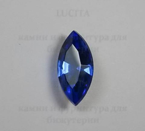 Ювелирные стразы Preciosa Sapphire (15х7 мм) ()