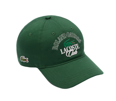 Теннисная кепка Lacoste Roland Garros Edition Cap - green