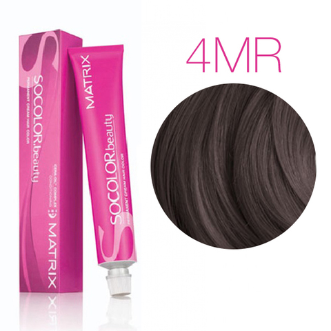 Matrix Socolor Beauty 4MR (Шатен мокка красный) - Крем-краска для волос