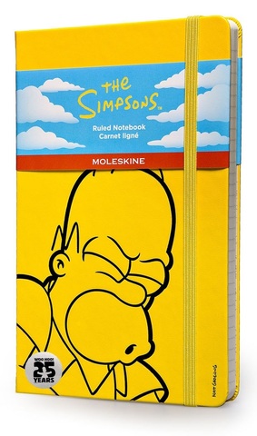 Записная желтая книжка Moleskine The Simpsons