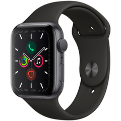 Смарт-часы Apple Watch Series 5 44mm SpaceGray Case with Black Sport Band (MWVF2GK)