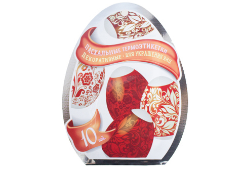 Пасхальные термоэтикетки "Красная пасха"