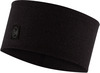 Картинка повязка Buff Headband Midweight Wool Solid Black - 1