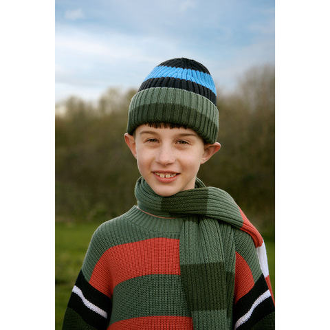 Шапка Stella McCartney Kids Striped Green