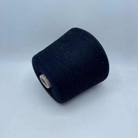 Бобинная пряжа (пр.Италия),1500м/100гр, 80% шерсть, 20% полиамид , цвет-Темно-синий арт.31202