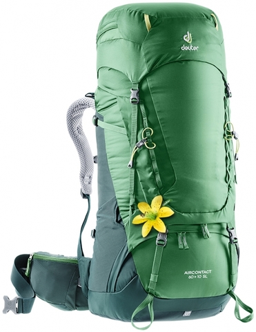 Картинка рюкзак туристический Deuter Aircontact 60+10 SL leaf-forest - 1