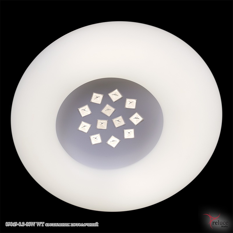 Светильник светодиодный 09049-0.3-80W WT Белый с Пультом+Диммер