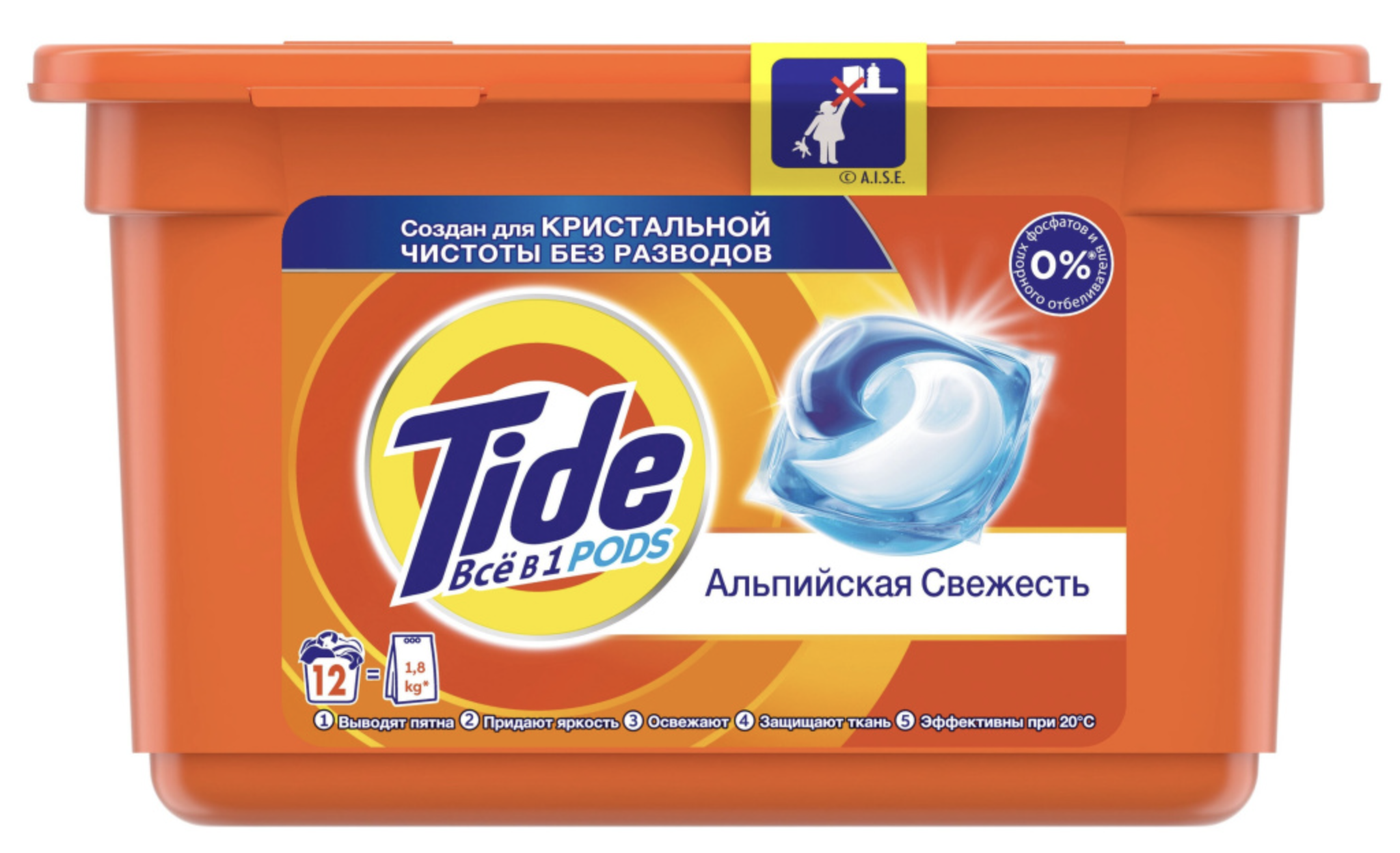 Капсулы для стирки Tide Альпийская свежесть 12 штук – купить за 780 ₽ |  Shvabra24 - товары для дома и красоты