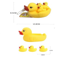 Набор уточки для плавания 4 шт , размер 13*8
