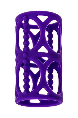 Фиолетовая насадка-сетка на член - A-toys 768003