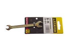 STAYER 9 x 11 мм, Рожковый гаечный ключ (27038-09-11)
