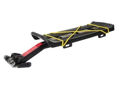 Багажник быстросъёмный  на подседельный штырь, на эксцентрике, поддержка алюминиевый, цвет чёрный, в индивидуальной упаковке