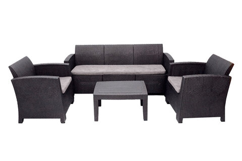 Комплект мебели B:Rattan Arizona Set Max (на 5 персон), антрацит