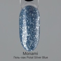 Monami Гель-лак Potal Silver Blue, 8 г