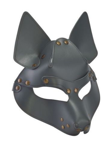 Серая маска Wolf с клепками - Sitabella BDSM accessories 3416-6