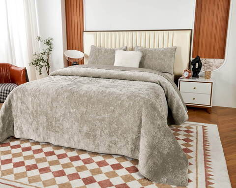 Покрывало 240x260 Sofi De MarkO Розалин бежевое