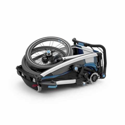 Картинка коляска Thule Chariot Sport1 голубая  - 4