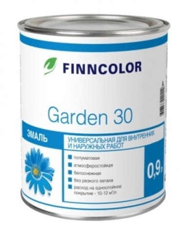 Finncolor Garden 30/Финнколор Гарден 30 эмаль алкидная полуматовая