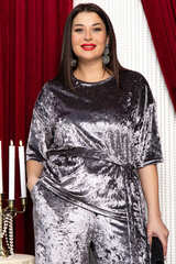 Блуза Таинственное очарование (серо-бежевая) Б14681-25М LT Collection