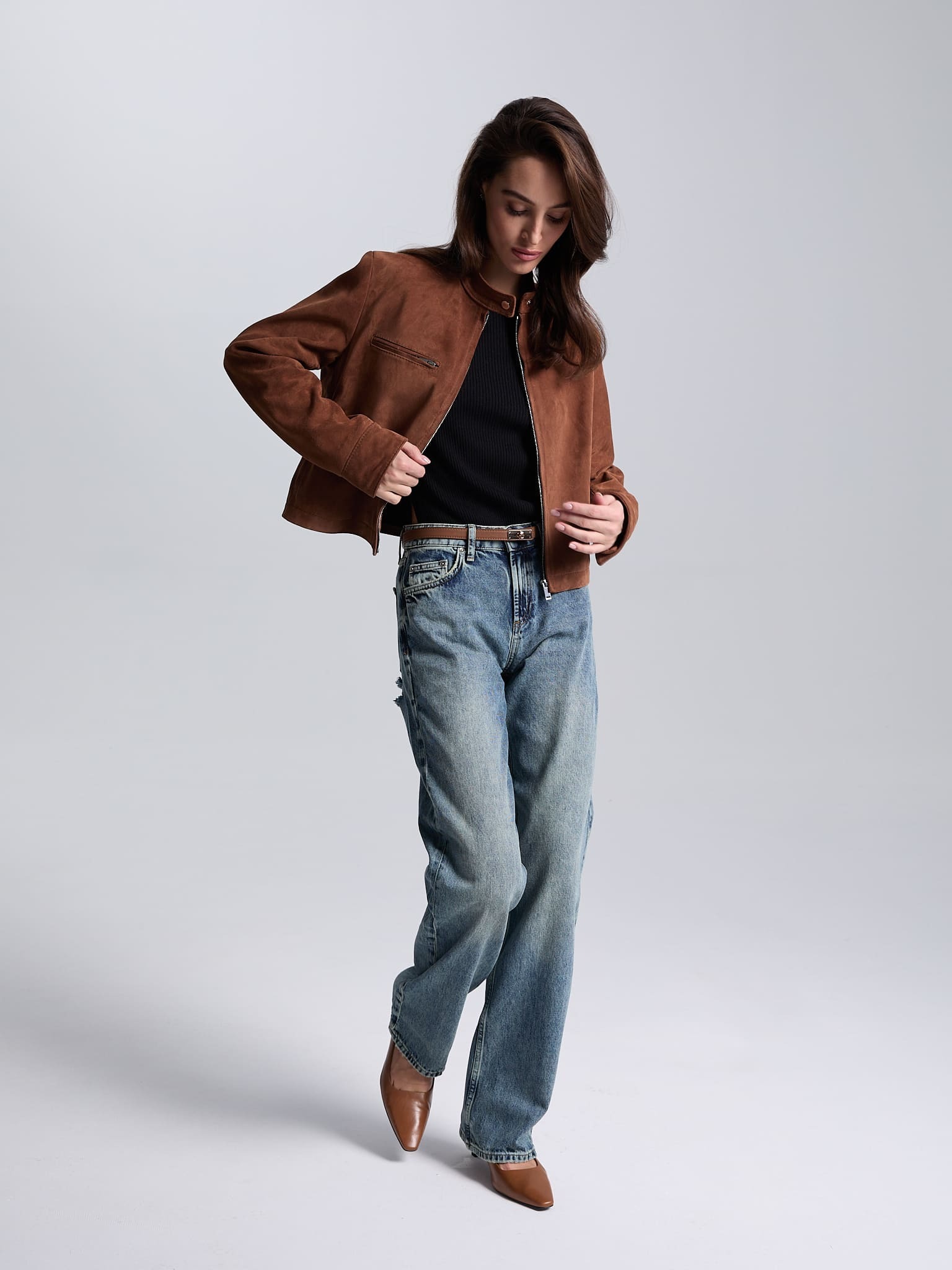 Джинсы relaxed straight