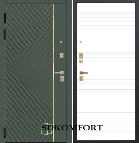 дуб кантри белый-золото