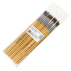 
          Кисть белка, Alingar, круглая, №4, деревянная ручка, 12шт/уп, европодвес