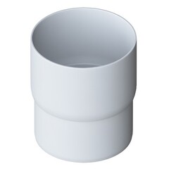Муфта трубы соединительная ПВХ Альта-Профиль Элит Белая 95 мм