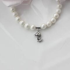 Подвеска Грибочек с фианитами 13*10 мм, позолота, П554