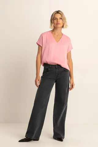 EXPRESSO Джинсы широкие с едва заметным леопардовым принтом