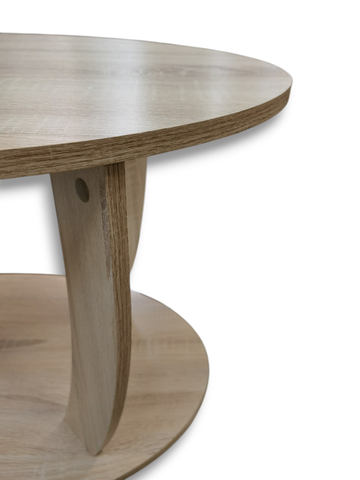 стол журнальный ЛИНАУРА (овальный) (дуб сонома)