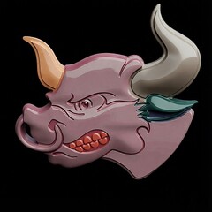 Силиконовый молд № 496 Бык