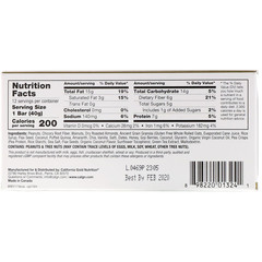 California Gold Nutrition, Foods, жевательные батончики с кокосом и миндалем, 12 батончиков весом 1,4 унции (40 г) каждый