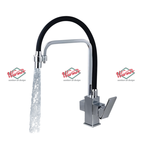 Смеситель для кухни с фильтром Warmer Brushed Chrome Line KPV-0219