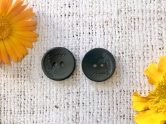 Пуговицы костюмные, d 2 см, чёрный