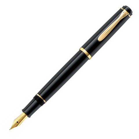 Ручка перьевая Pelikan Elegance Classic P200 Black GT, M (930479)