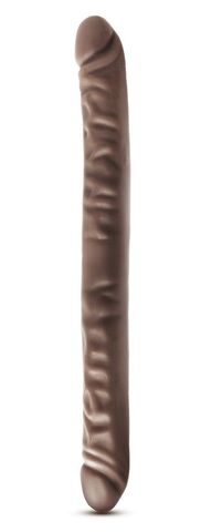 Коричневый двусторонний фаллоимитатор 18 Inch Double Dildo - 45,7 см. - Blush Novelties Dr. Skin BL-36796