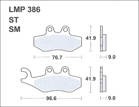 Колодки дискового тормоза AP Racing LMP386 SM  (FDB2142 / FA353)