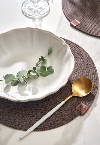 Декоративная салфетка 30см Luxberry Boho шоколадная