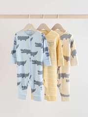 Комбинезон / Cлип для малышей Next E19-550, 3 шт., Голубой, Светло-желтый