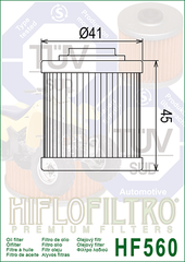 Фильтр масляный Hiflo Filtro HF560